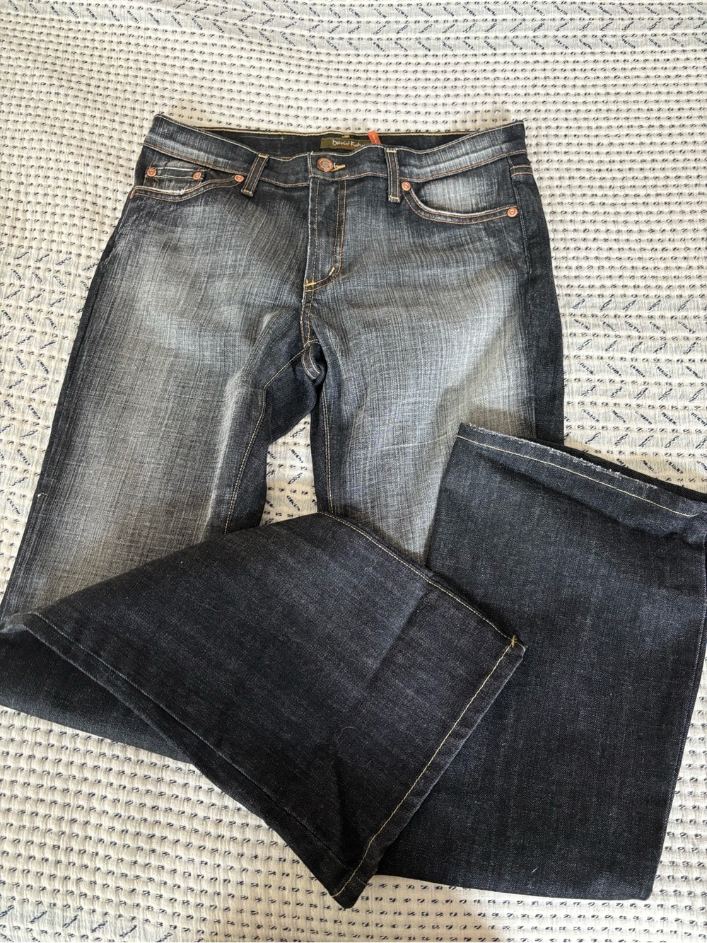 David Kahn black bootcut jeans